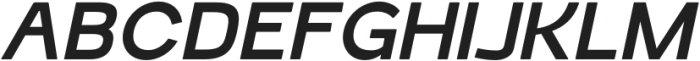 Schraft Medium Italic otf (500) Font UPPERCASE