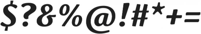 Schuss Serif Pro Bold Italic otf (700) Font OTHER CHARS