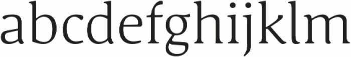 Schuss Serif Pro Light otf (300) Font LOWERCASE