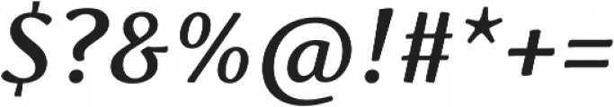 Schuss Serif Pro Medium Italic otf (500) Font OTHER CHARS
