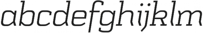 Schwager Light Italic otf (300) Font LOWERCASE