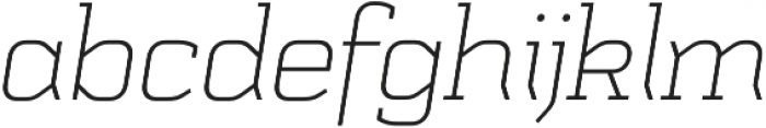 Schwager Thin Italic otf (100) Font LOWERCASE