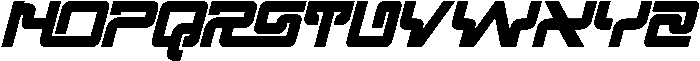 Science Existed Bold Italic otf (700) Font LOWERCASE