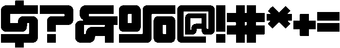 Science Existed Bold otf (700) Font OTHER CHARS