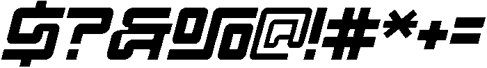 Science Existed Light Italic otf (300) Font OTHER CHARS