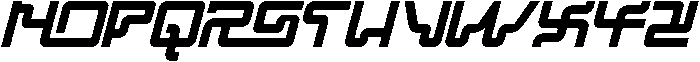 Science Existed Light Italic otf (300) Font UPPERCASE