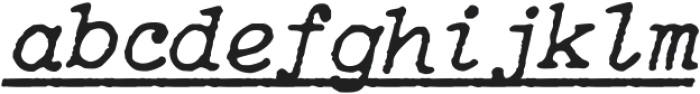 ScienceTypewriterUnder-Italic otf (400) FONT