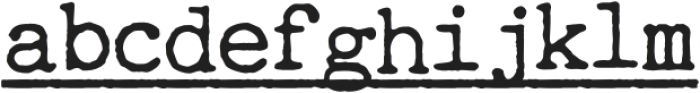 ScienceTypewriterUnderline-Rg otf (400) FONT