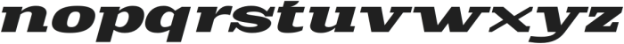 Scolver Black Expanded Italic otf (900) Font LOWERCASE