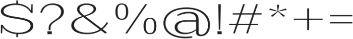 Scolver Extra Light Expanded otf (200) Font OTHER CHARS