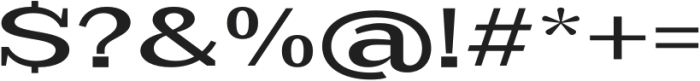 Scolver Medium Expanded otf (500) Font OTHER CHARS