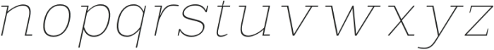 Scolver Thin Italic otf (100) Font LOWERCASE