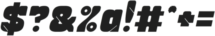 Scooter Magic Bold Italic otf (700) Font OTHER CHARS