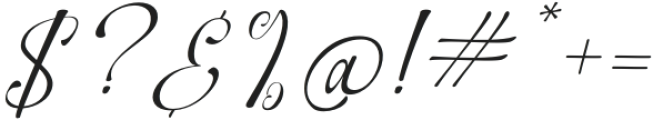 Scootline Signature Italic otf (400) Font OTHER CHARS