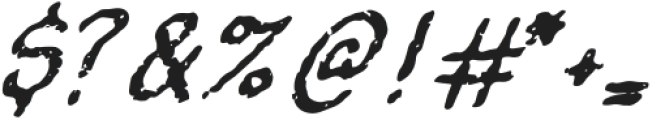 Scorpion Rough Italic otf (400) Font OTHER CHARS