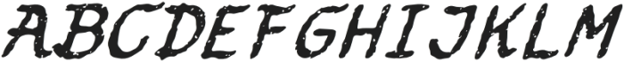 Scorpion Rough Italic otf (400) Font LOWERCASE