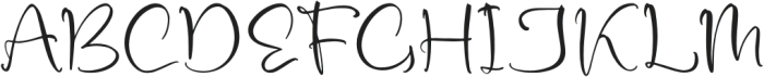 Scottmid Blissful otf (400) Font UPPERCASE