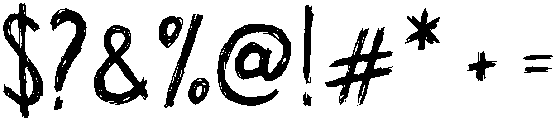 Scratch otf (400) Font OTHER CHARS