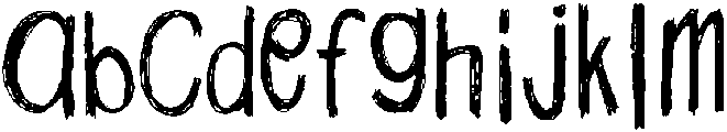 Scratch otf (400) Font UPPERCASE