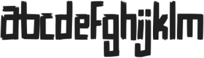 ScratchOut-Regular otf (400) Font LOWERCASE
