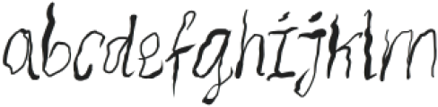 Scratched Stories Regular otf (400) Font LOWERCASE