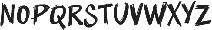 Scratchy - 1 Regular otf (400) Font UPPERCASE