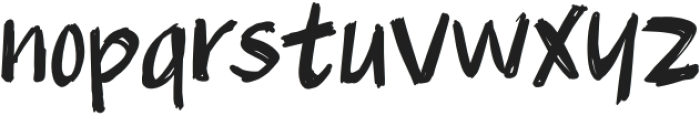 Scratchy - 1 Regular otf (700) Font LOWERCASE