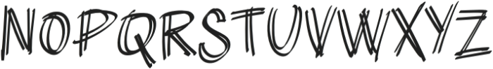 Scratchy Regular Regular otf (400) Font UPPERCASE