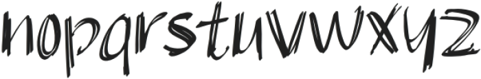 Scratchy Regular Regular otf (400) Font LOWERCASE