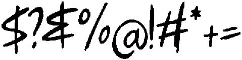 Scratchy-Regular otf (400) Font OTHER CHARS