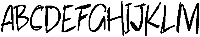 Scratchy-Regular otf (400) Font UPPERCASE