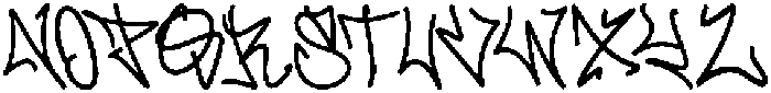 Scrawlcore otf (400) Font UPPERCASE
