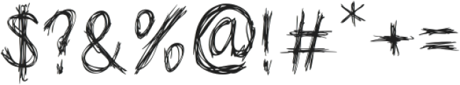 Scrawlpunk Alternates 6 Alternates 6 ttf (400) Font OTHER CHARS