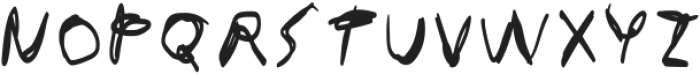 Scrawny Cat Regular otf (400) Font UPPERCASE