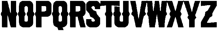 Scream Regular otf (400) Font UPPERCASE