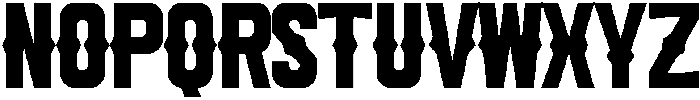 Scream Regular otf (400) Font LOWERCASE