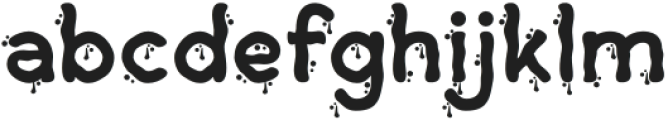 ScreamlowRegular otf (400) Font LOWERCASE