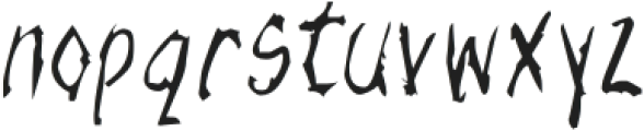 Screech Mark Regular otf (400) Font LOWERCASE