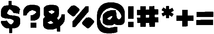 Screo Human Regular otf (400) Font OTHER CHARS