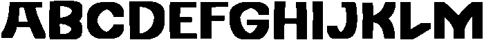 Screo Human Regular otf (400) Font UPPERCASE