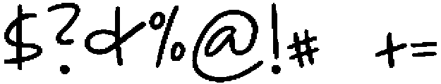 Scribbit Regular otf (400) Font OTHER CHARS