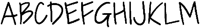 Scribbit Regular otf (400) Font UPPERCASE