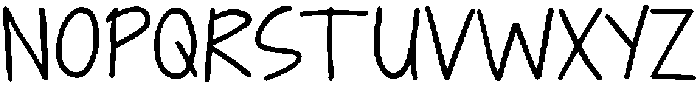 Scribbit Regular otf (400) Font UPPERCASE