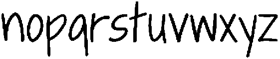 Scribbit Regular otf (400) Font LOWERCASE