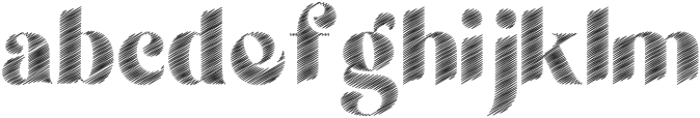 Scribble Bloat Regular ttf (400) Font LOWERCASE