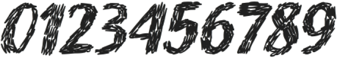 Scribble Dribble Fill-Slanted otf (400) Font OTHER CHARS