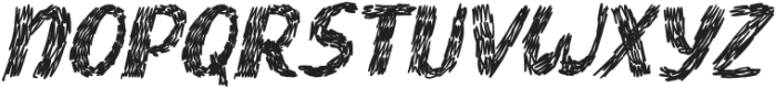 Scribble Dribble Fill-Slanted otf (400) Font UPPERCASE