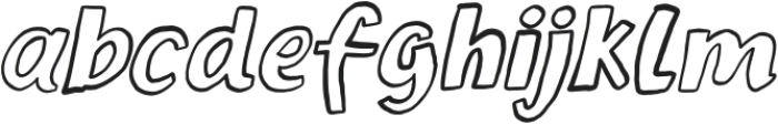 Scribble Dribble Outline-Slanted otf (400) FONT