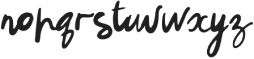 Scribble Mood Alt Regular otf (400) Font LOWERCASE