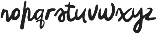 Scribble Mood Regular otf (400) Font LOWERCASE